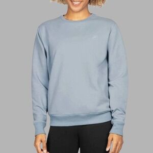 FILA Women's Light Blue Crewneck Logo Sweatshirt Sz M Casual Athleisure